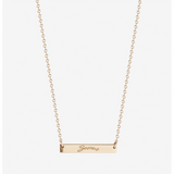 Oklahoma Vintage Sooners Horizontal Bar Necklace