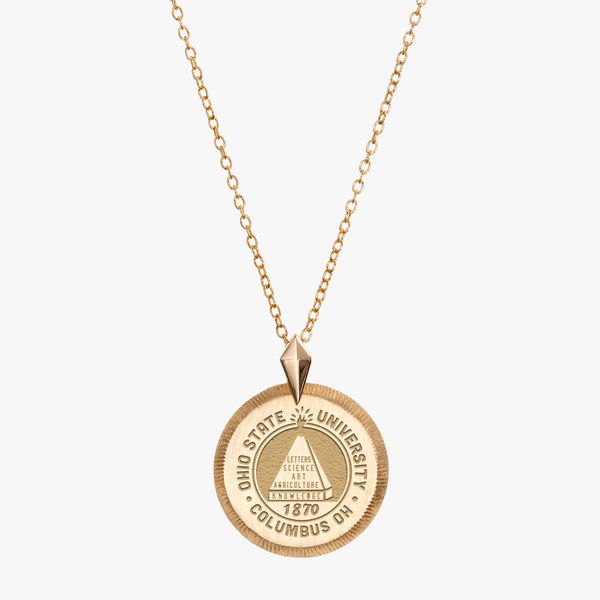 Ohio State Seal Florentine Necklace Petite