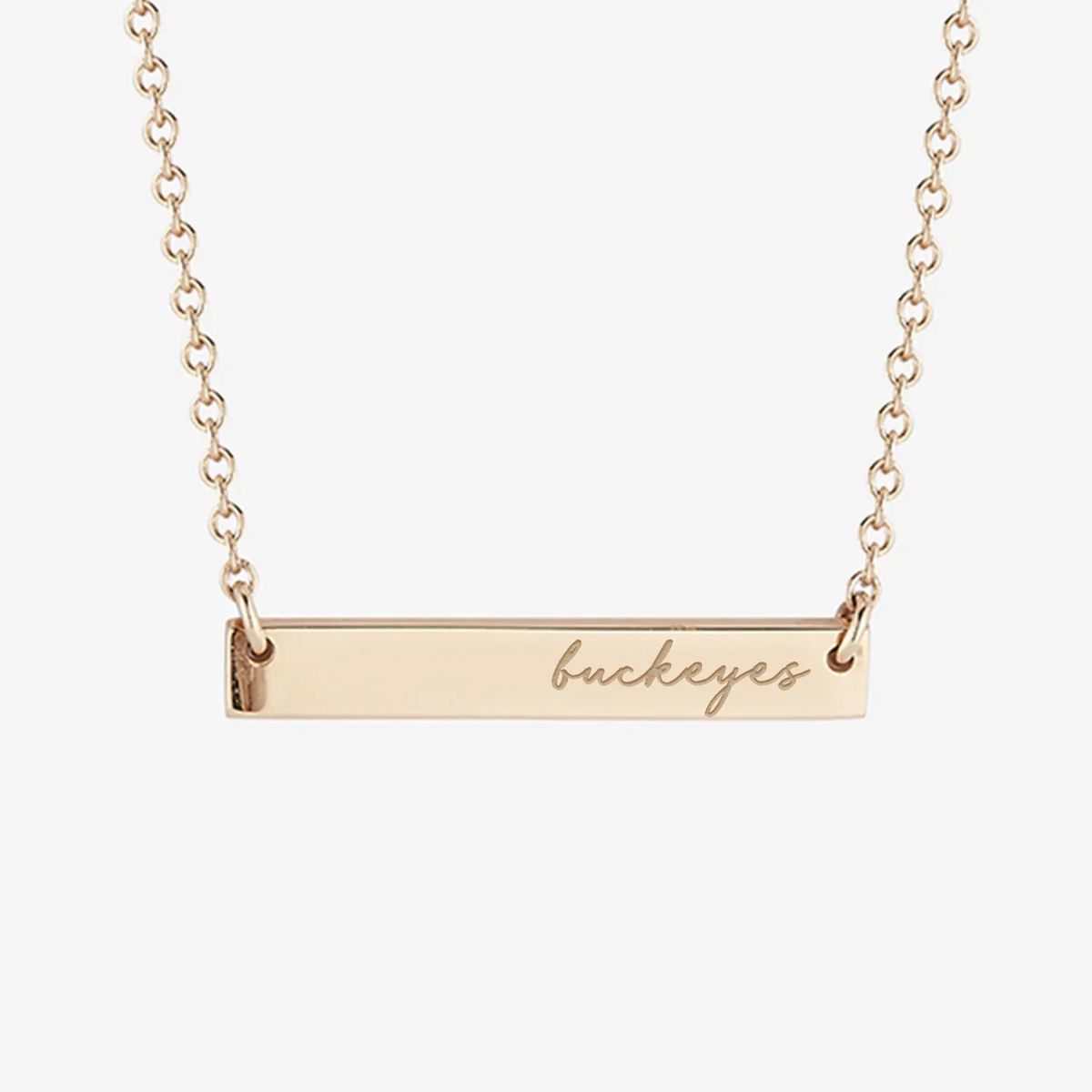 Ohio State Buckeyes Horizontal Bar Necklace