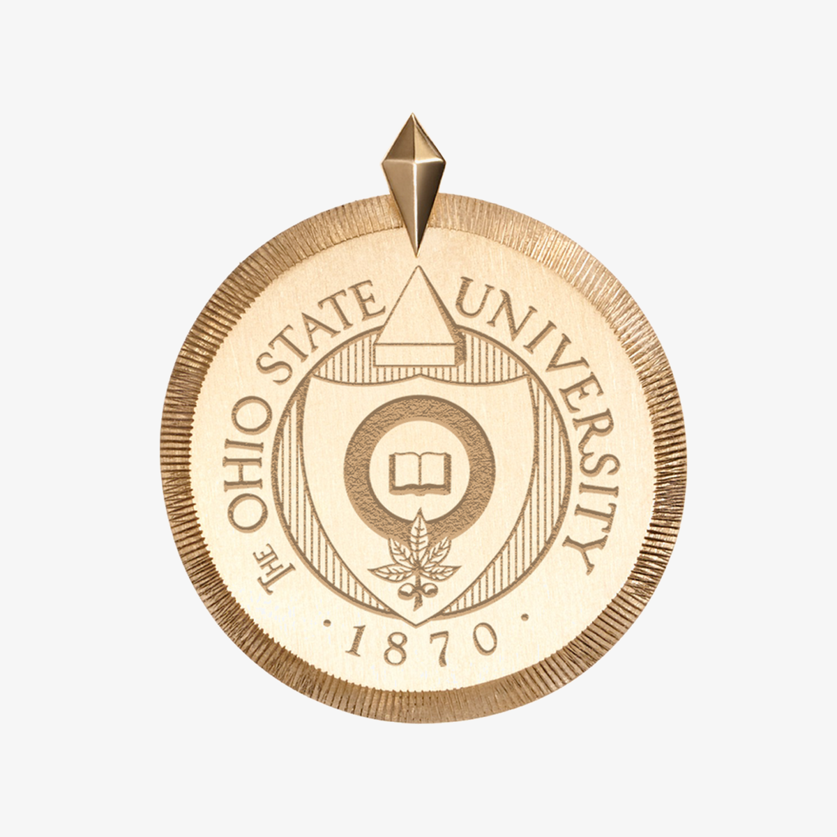 Ohio State Seal Florentine Pendant