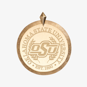 Oklahoma State Florentine Pendant