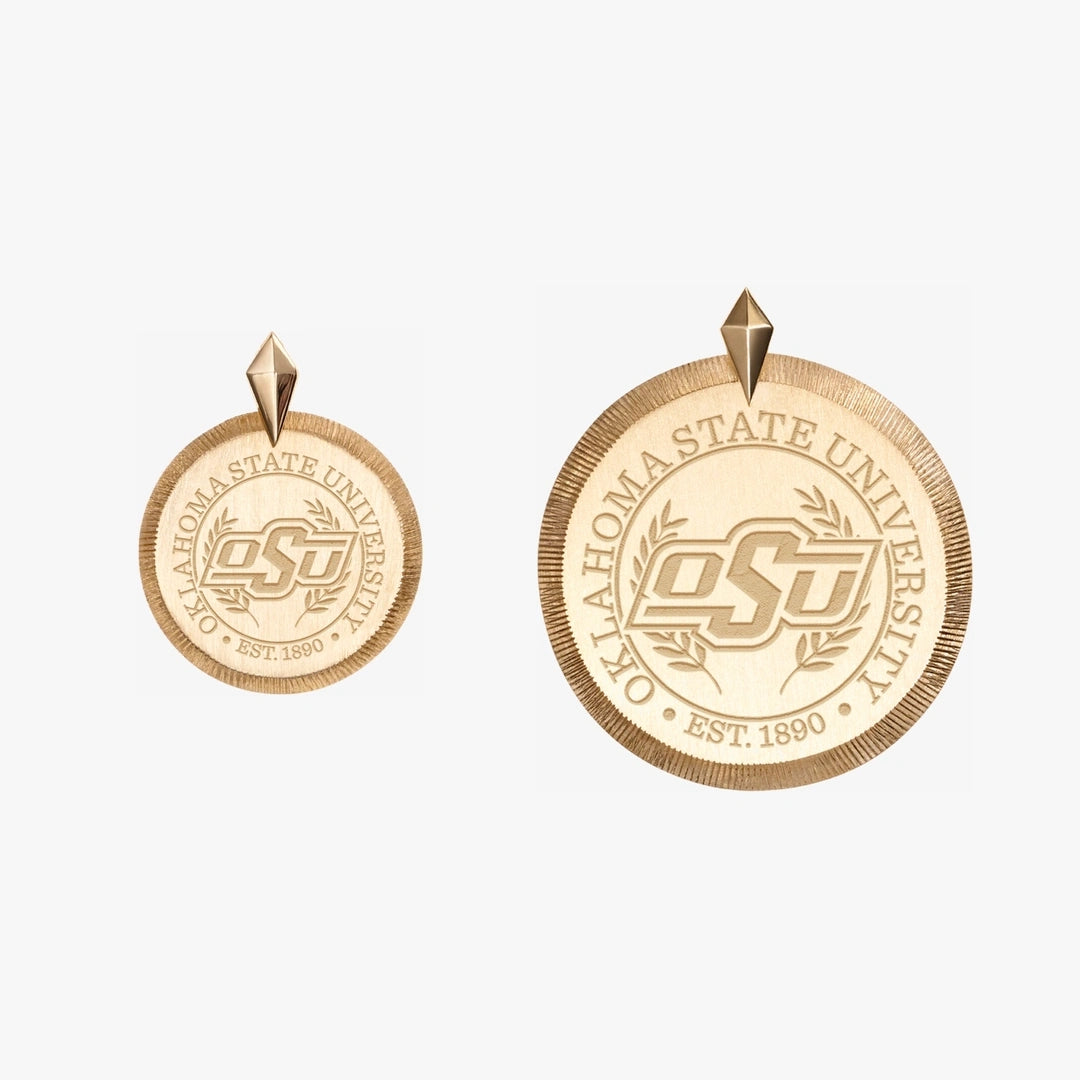 Oklahoma State Florentine Pendant