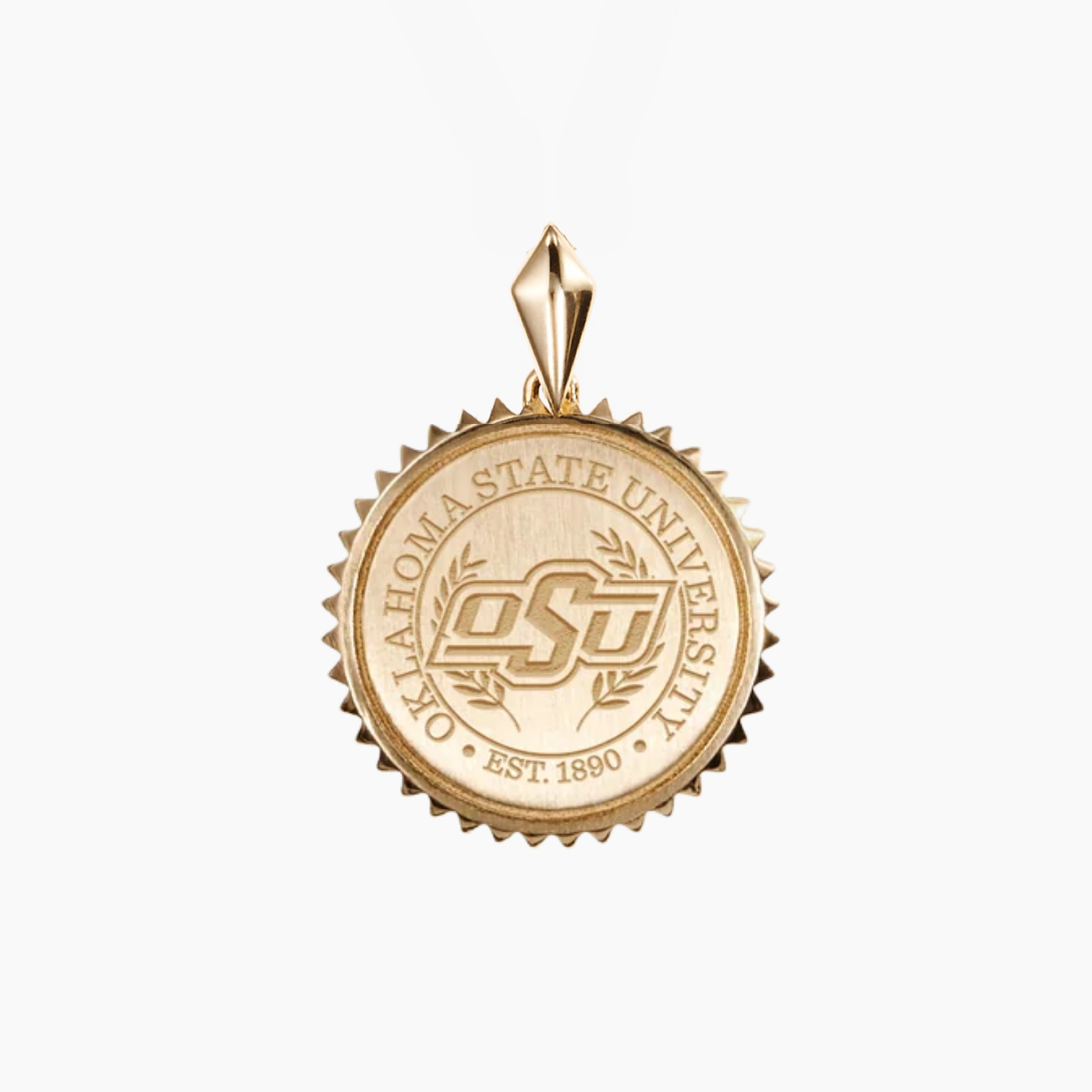 Oklahoma State Sunburst Pendant