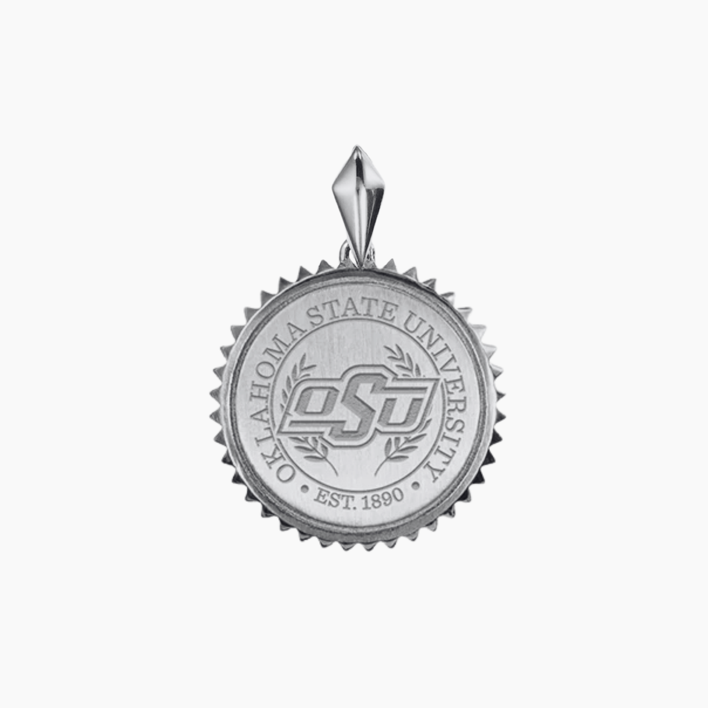 Oklahoma State Sunburst Pendant