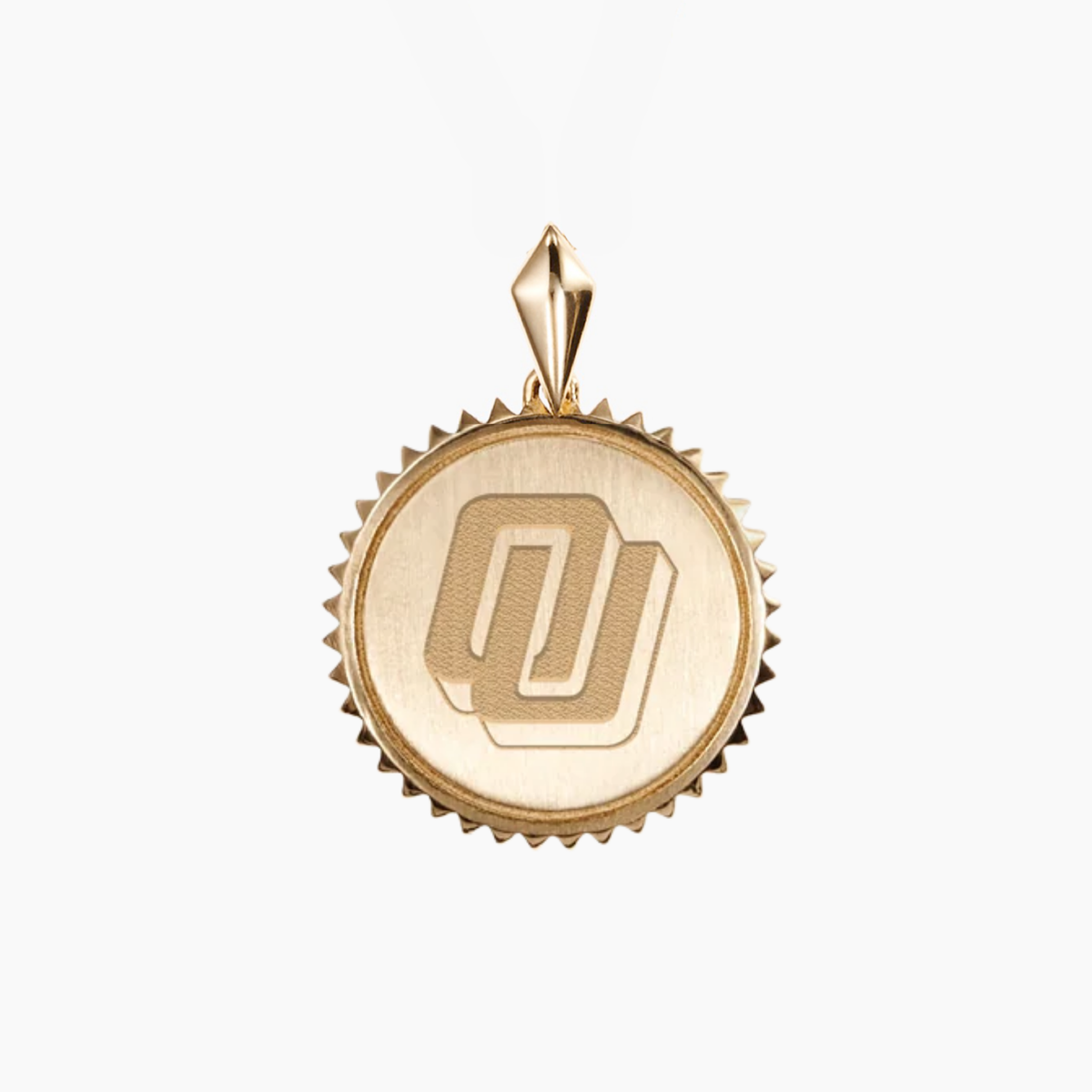 Oklahoma Vintage Logo Sunburst Pendant