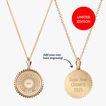 Ole Miss Eye Seal Sunburst Pendant