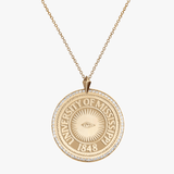 Ole Miss Eye Seal Diamond Florentine Pendant