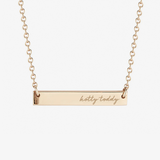Ole Miss Hotty Toddy Horizontal Bar Necklace