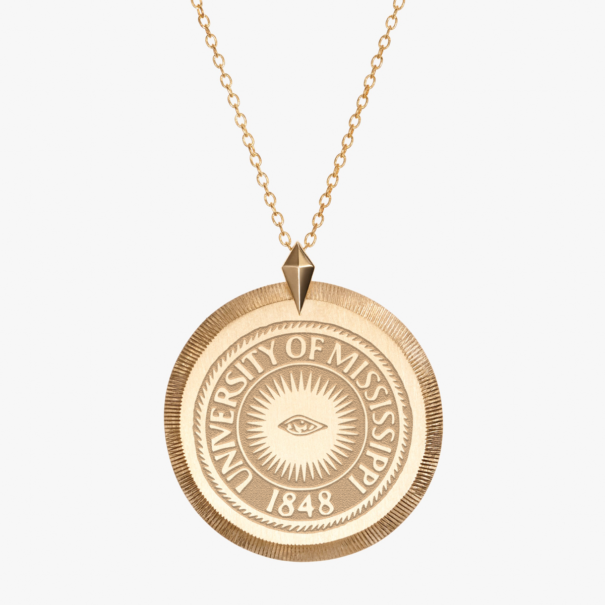 Ole Miss Eye Seal Florentine Pendant