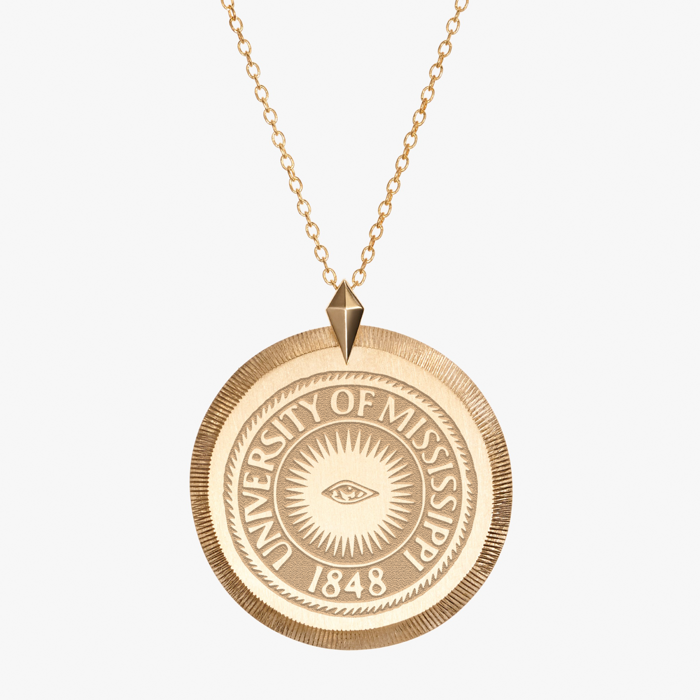 Ole Miss Eye Seal Florentine Pendant