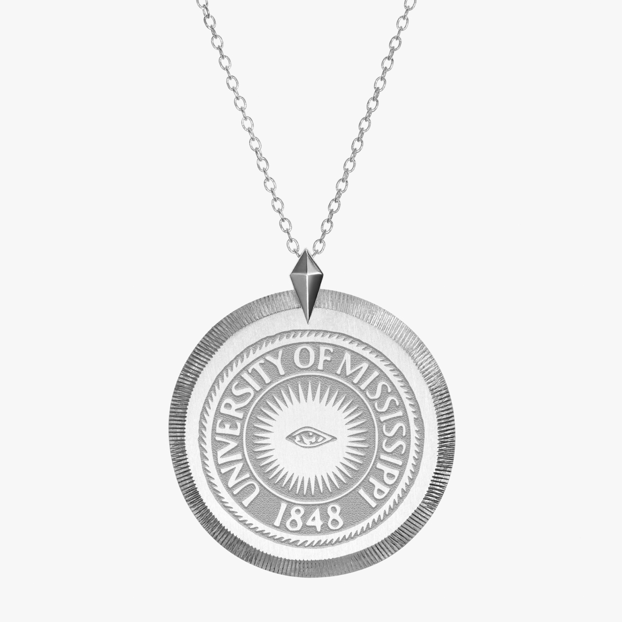 Ole Miss Eye Seal Florentine Pendant
