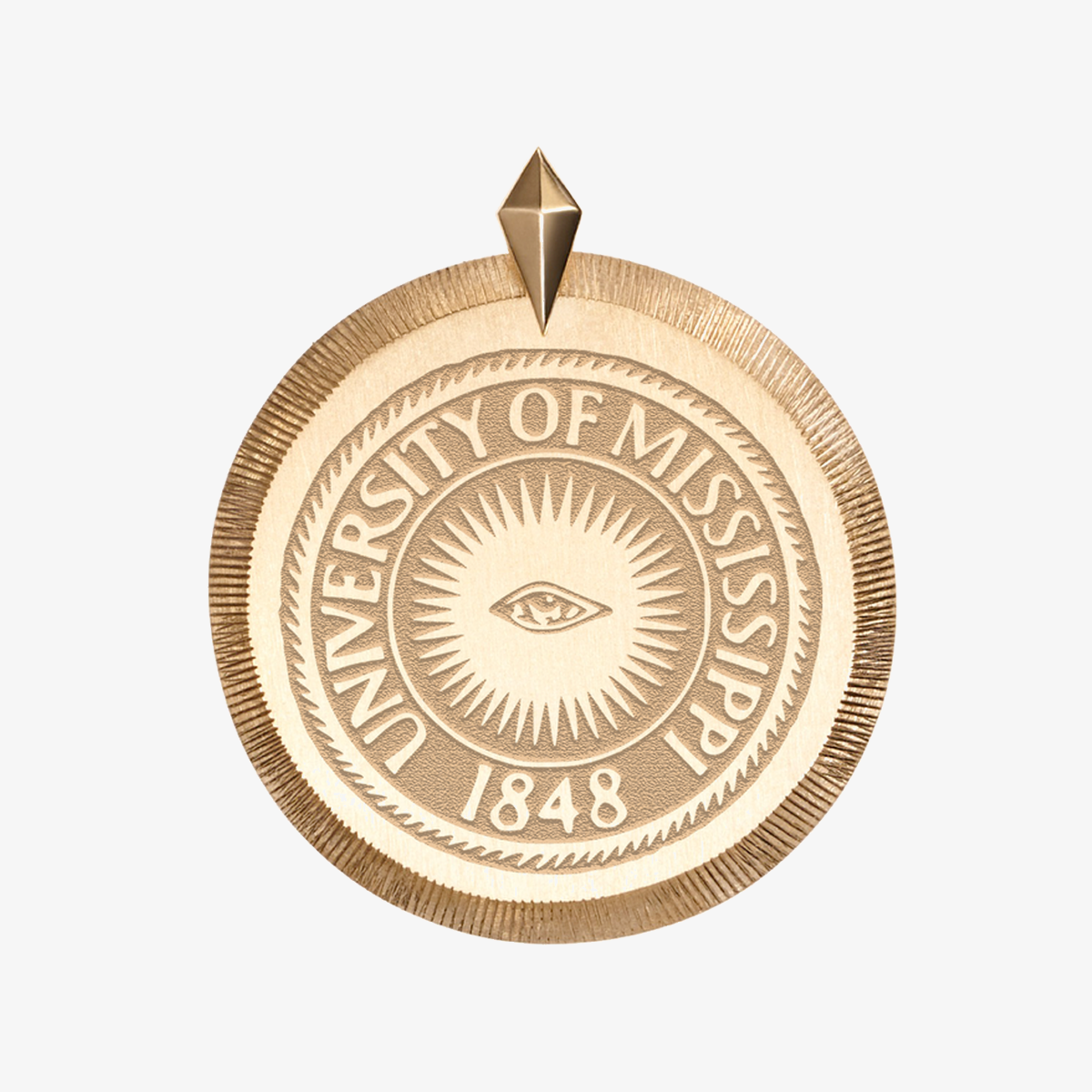 Ole Miss Eye Seal Florentine Pendant