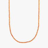 Burnt Orange Beaded Necklace