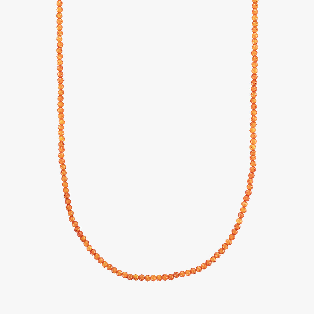 Burnt Orange Beaded Necklace