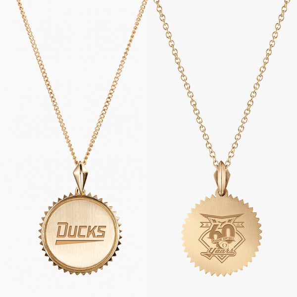 Oregon Softball 60th Anniversary Sunburst Pendant