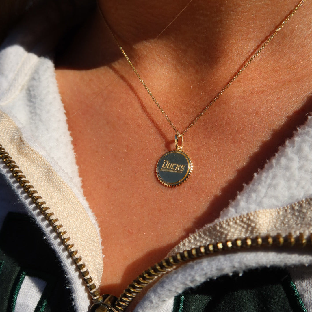 Oregon Softball 60th Anniversary Sunburst Pendant
