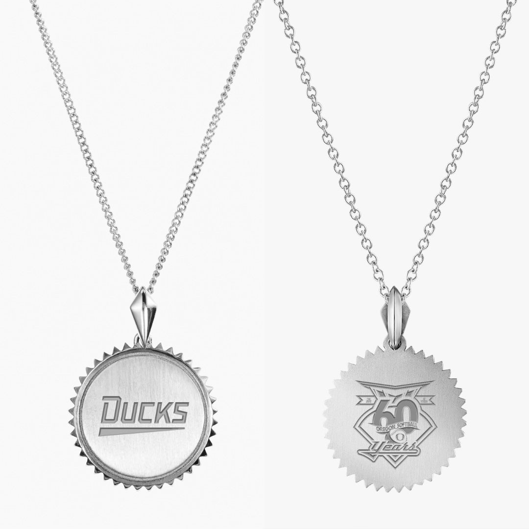 Oregon Softball 60th Anniversary Sunburst Pendant