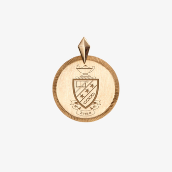 Phi Sigma Pi Florentine Crest Pendant Petite
