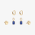 Penn State Sapphire Florentine Earring Bundle