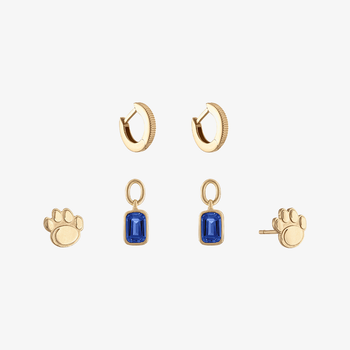 Penn State Sapphire Florentine Earring Bundle