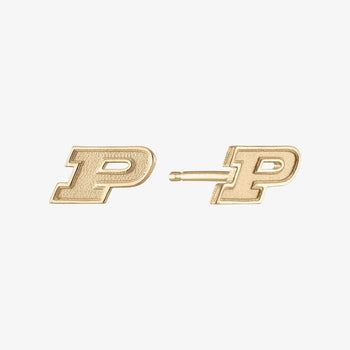 Purdue Logo Stud Earrings