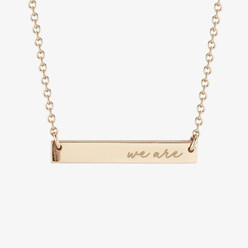 Penn State We Are Horizontal Bar Necklace