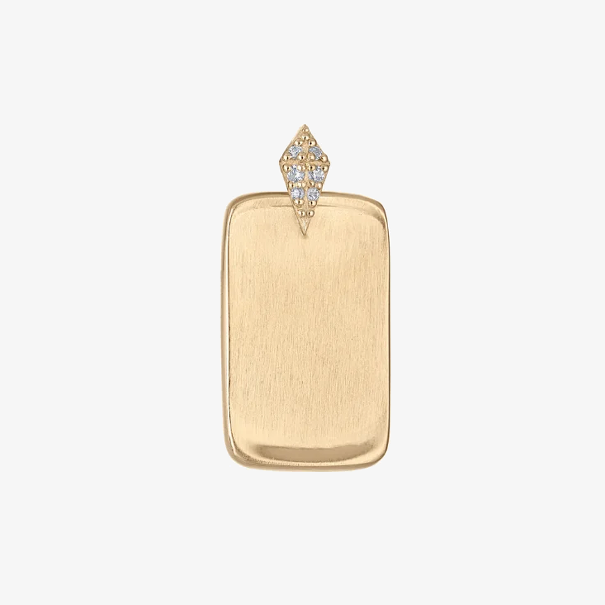 Custom Diamond Ingot Petite Pendant