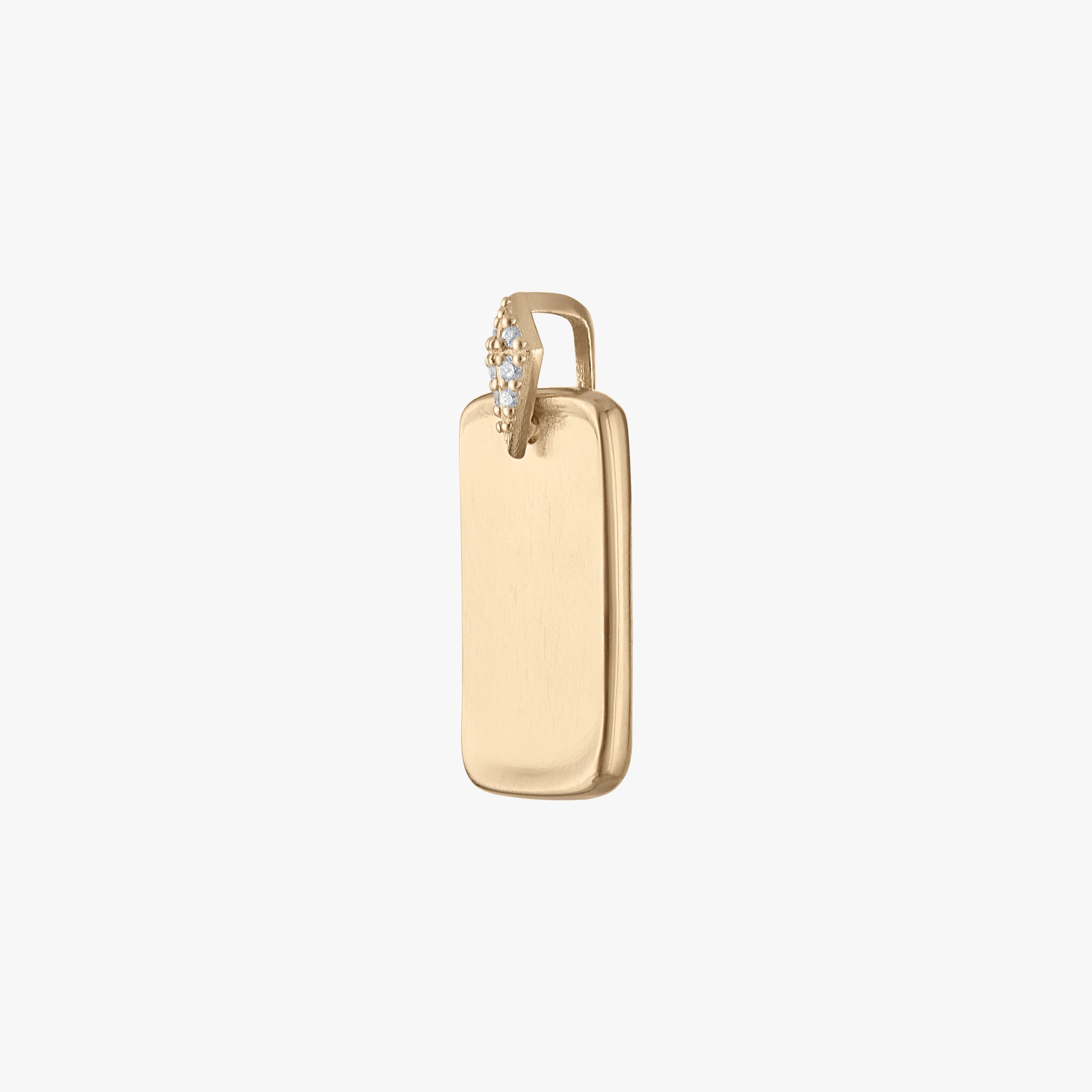Custom Diamond Ingot Petite Pendant