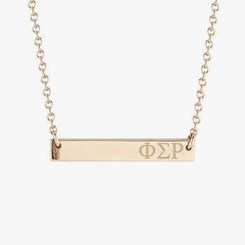 Phi Sigma Rho Horizontal Bar Necklace