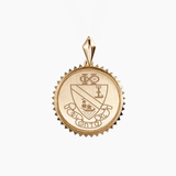 Phi Chi Theta Sunburst Crest Pendant