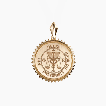 Phi Delta Epsilon Sunburst Crest Pendant