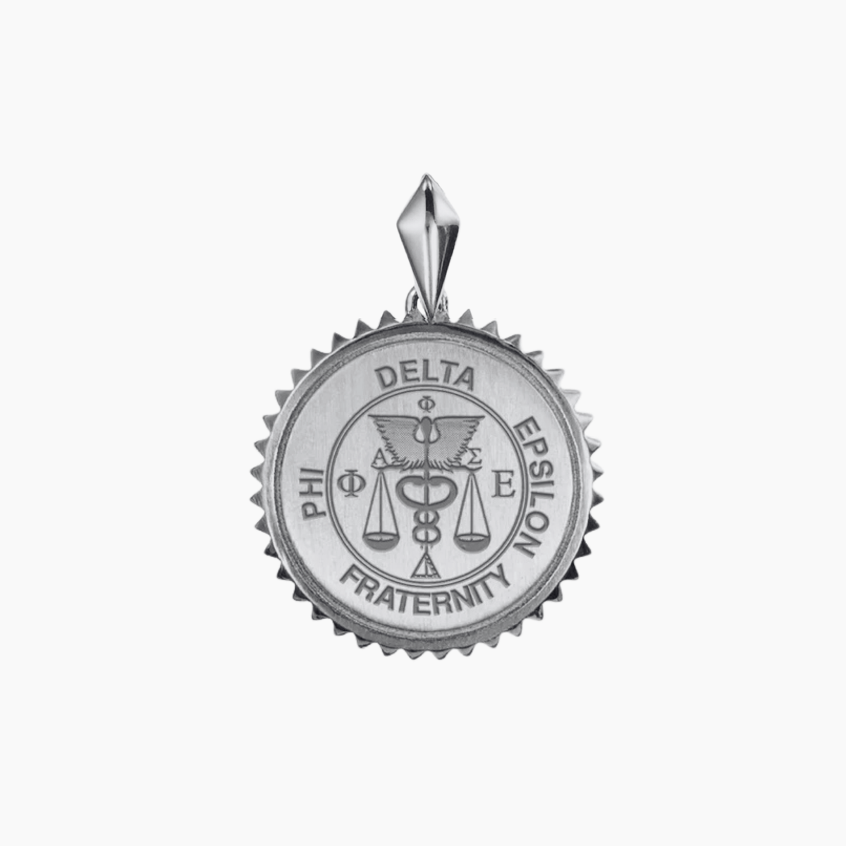 Phi Delta Epsilon Sunburst Crest Pendant