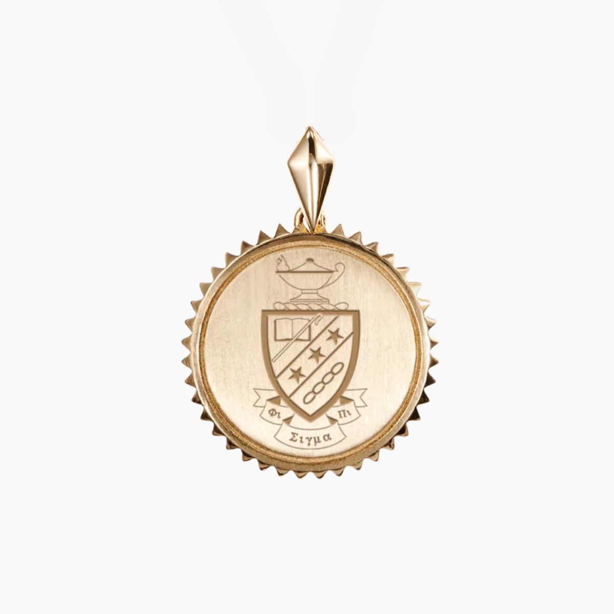 Phi Sigma Pi Sunburst Crest Pendant