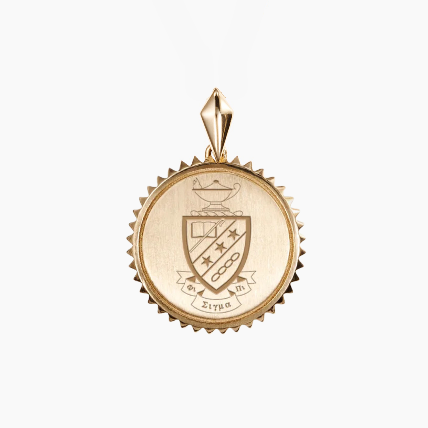 Phi Sigma Pi Sunburst Crest Pendant
