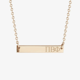 Pi Beta Phi Horizontal Bar Necklace