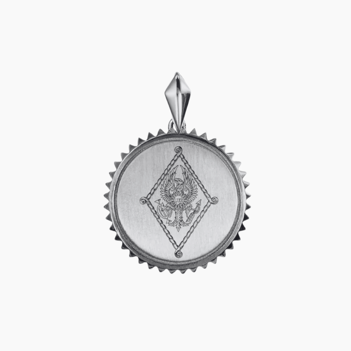 Pi Beta Phi Sunburst Crest Pendant