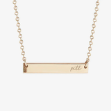 Pitt Horizontal Bar Necklace