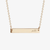 Pitt Horizontal Bar Necklace