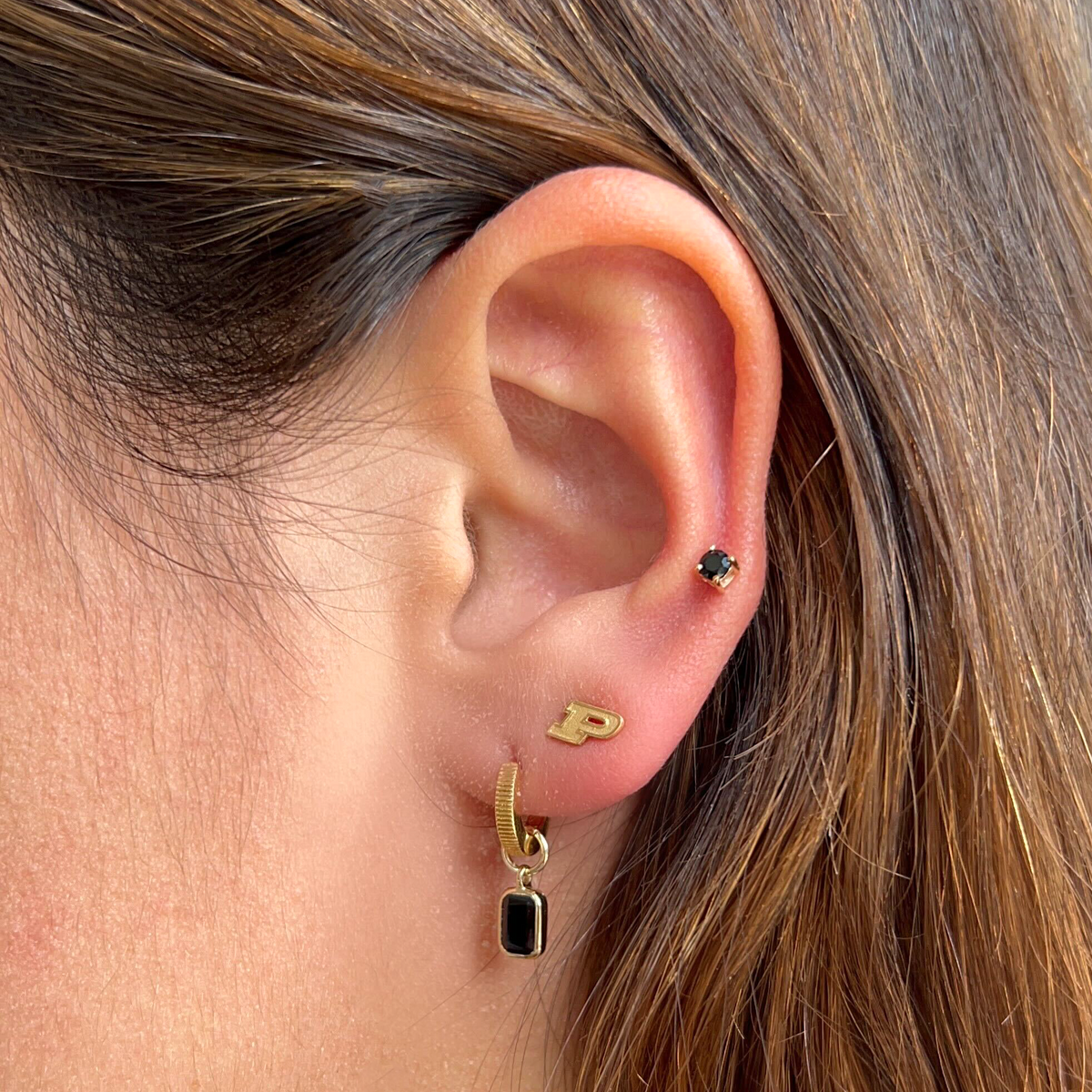 Purdue Logo Stud Earrings