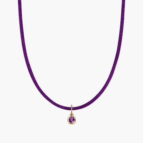 Purple Silk Cord Amethyst Bundle