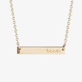 Rice Horizontal Bar Necklace