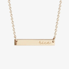 Rice Horizontal Bar Necklace