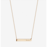 Rice Horizontal Bar Necklace