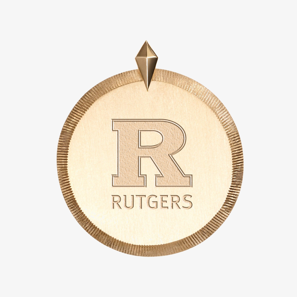 Rutgers Logo Florentine Pendant