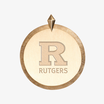 Rutgers Logo Florentine Pendant