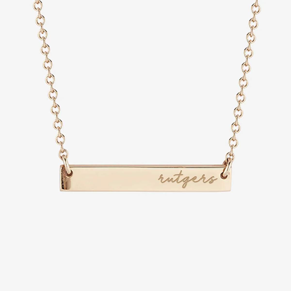 Rutgers Horizontal Bar Necklace