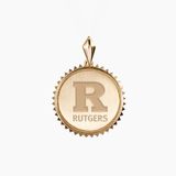 Rutgers Logo Sunburst Pendant