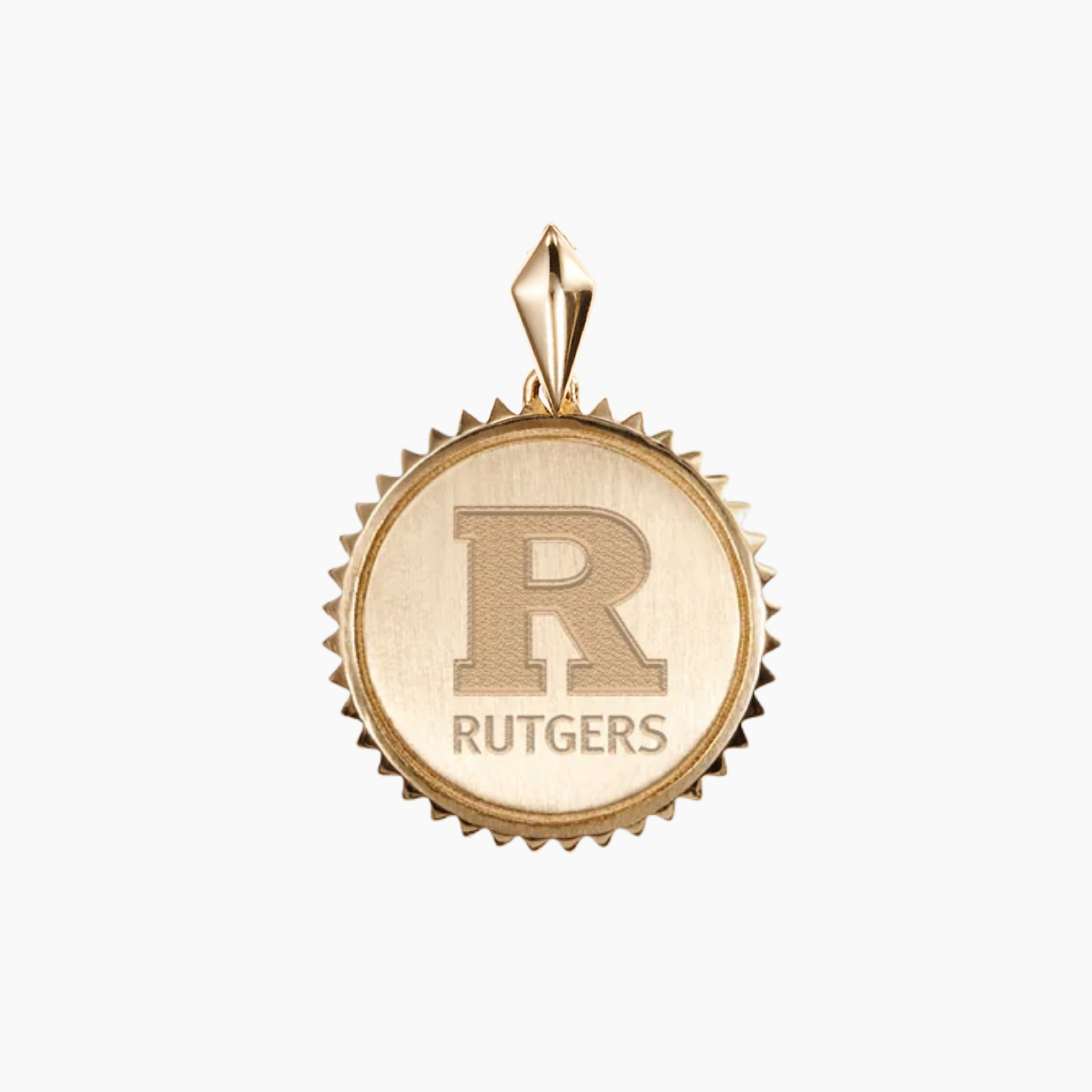 Rutgers Logo Sunburst Pendant