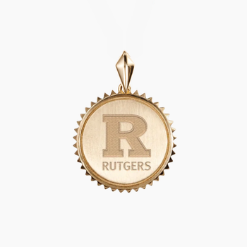 Rutgers Logo Sunburst Pendant