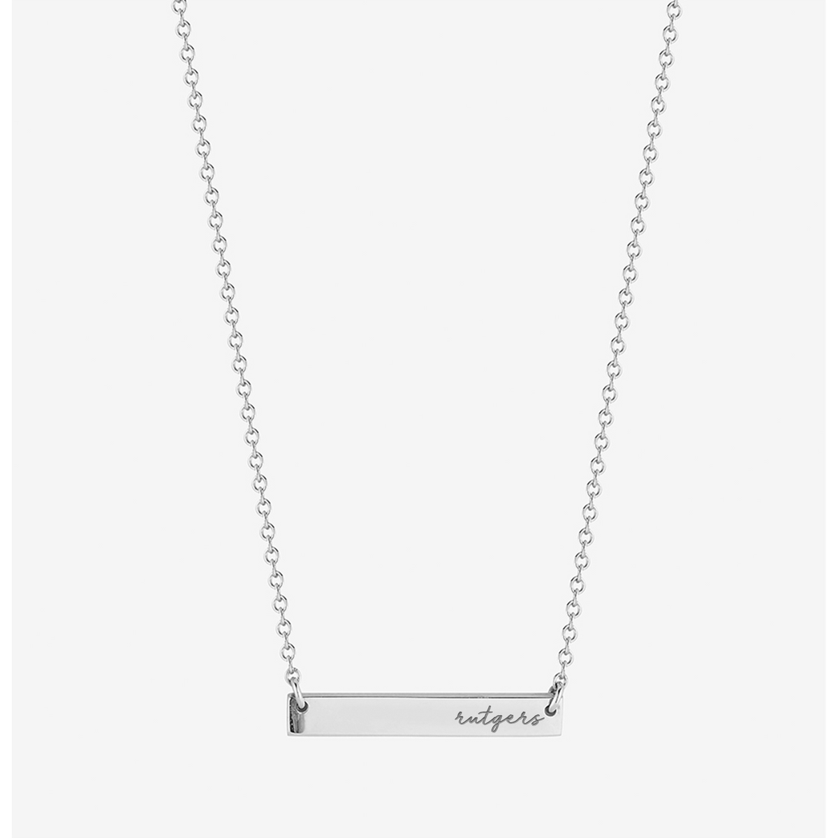 Rutgers Horizontal Bar Necklace